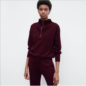 The Reset half-zip sweater. Wool cashmere blend. Size M. NWT.